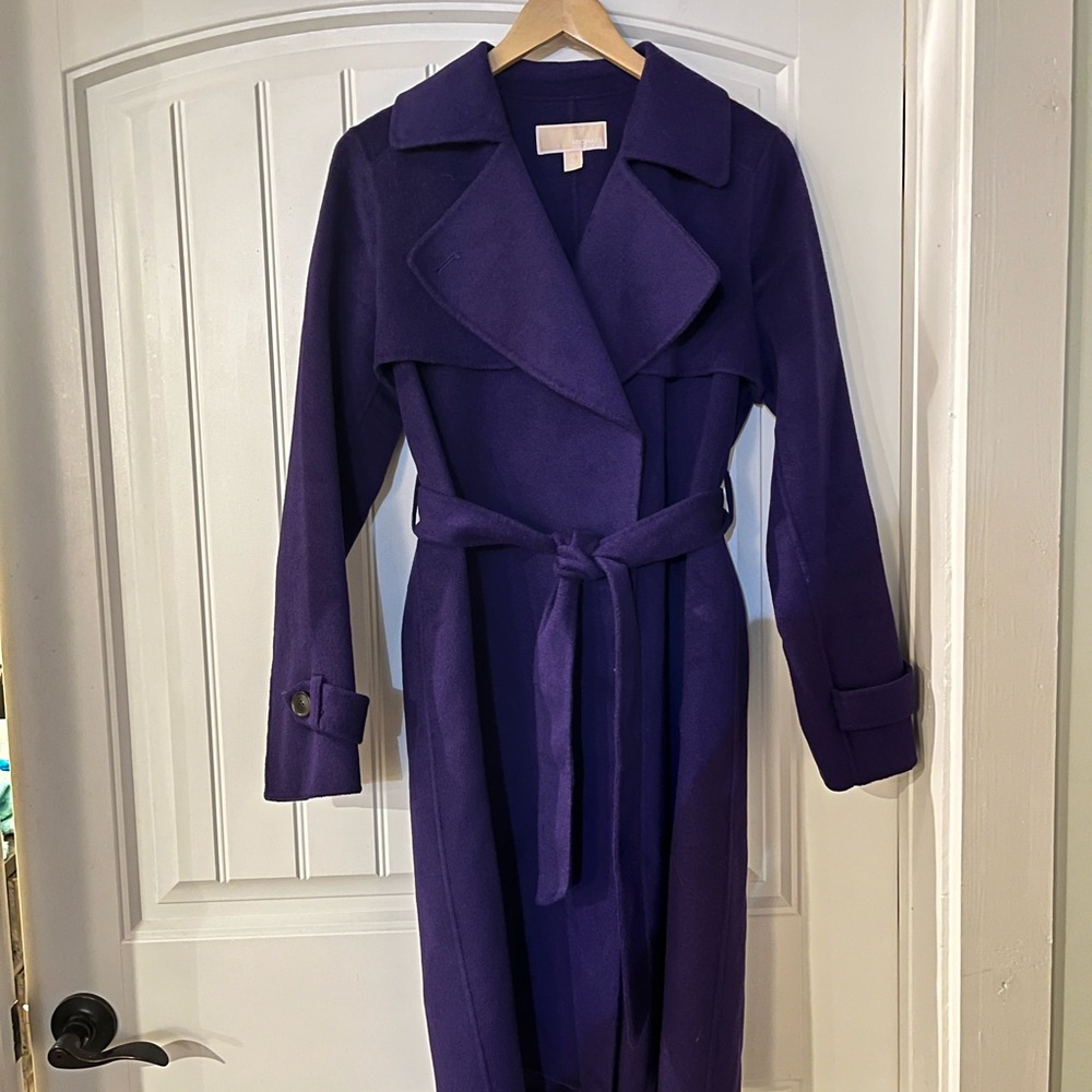 Michael Kors Purple Wool coat Sz 6